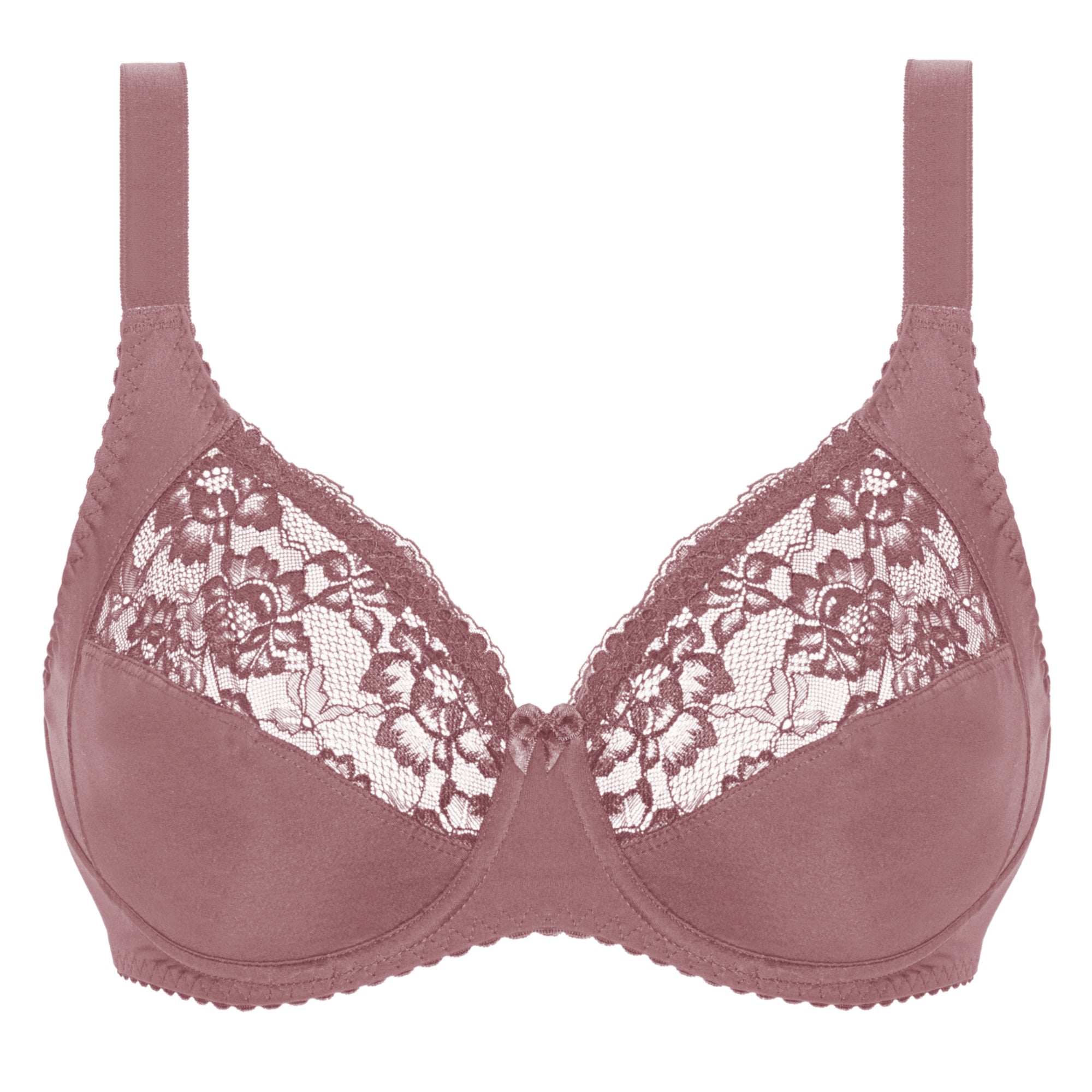 Floral Soutien-Gorge Emboîtant Taupe