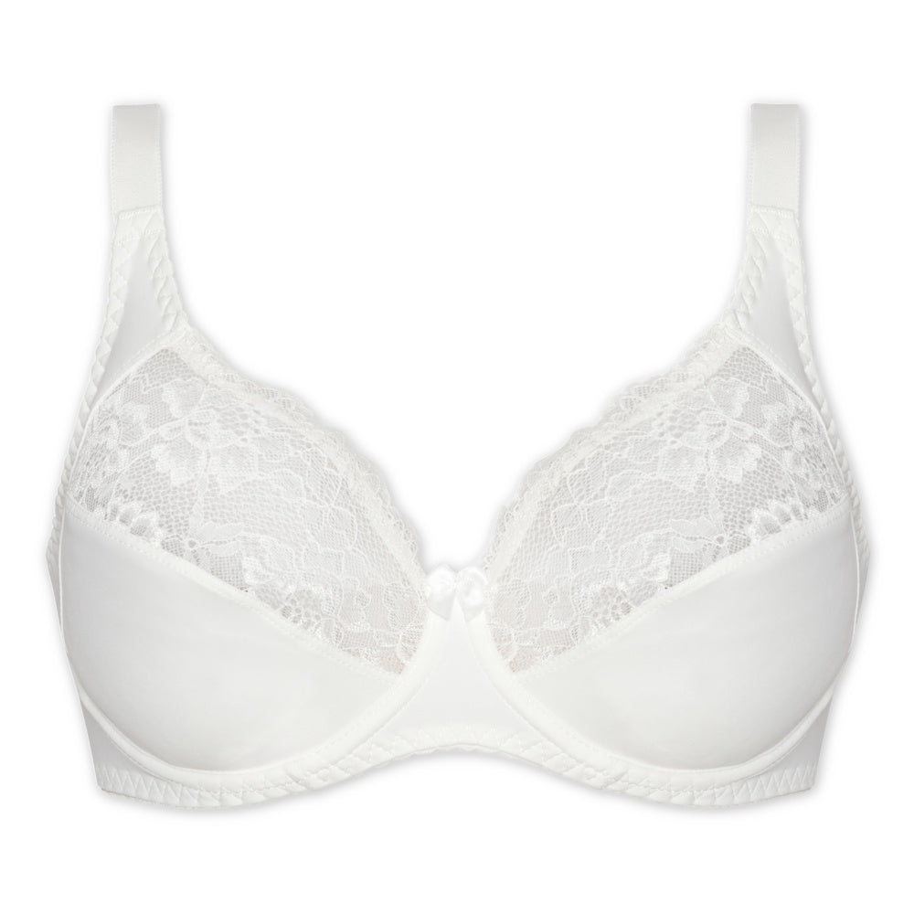 Floral Full Cup Bra Offwhite