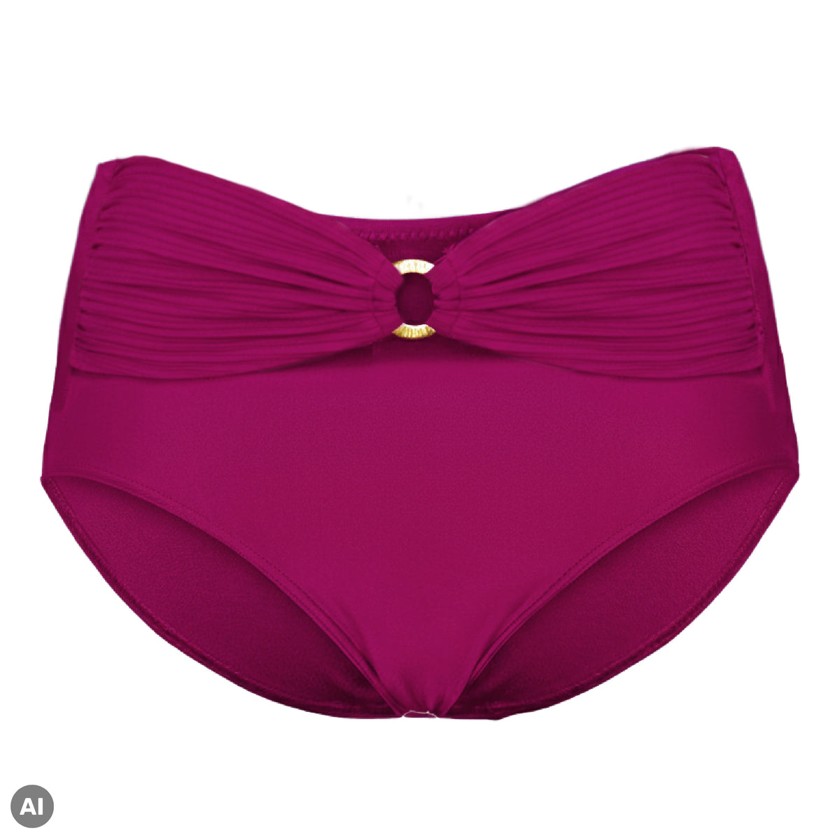 Hibiscus Elegant Bas de bikini taille haute