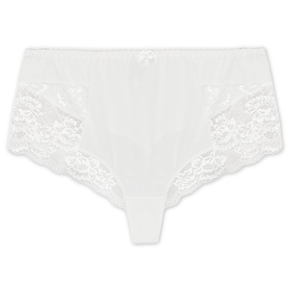 Floral Luxury Thong Offwhite